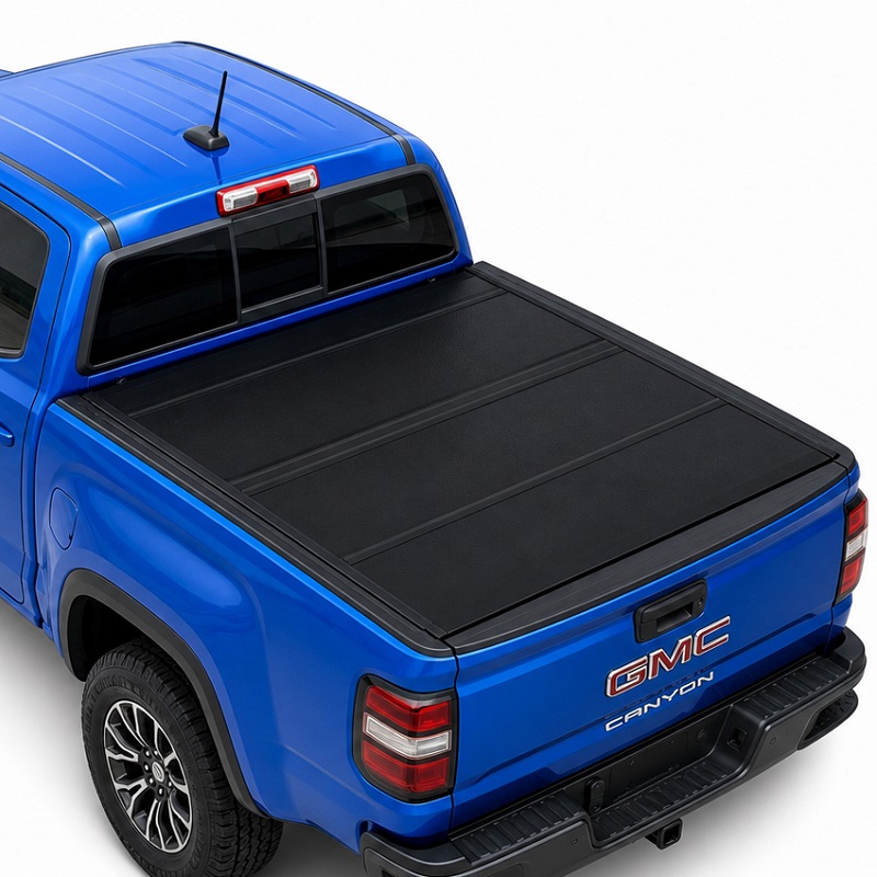 Нископрофилно твърдо четворно сгъваемо покривало Tonneau за GMC Canyon